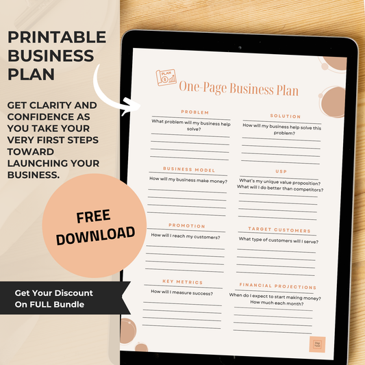 Free "Small Business Plan" Page | Free Download Printable PDF